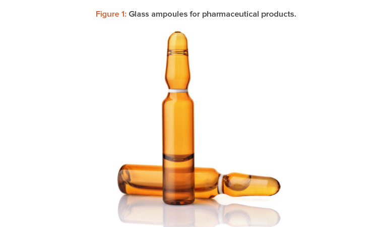 Figure 1: Glass ampoules for pharmaceutical products.