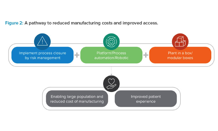 Figure 2: A pathway to reduced manufacturing costs and improved access.