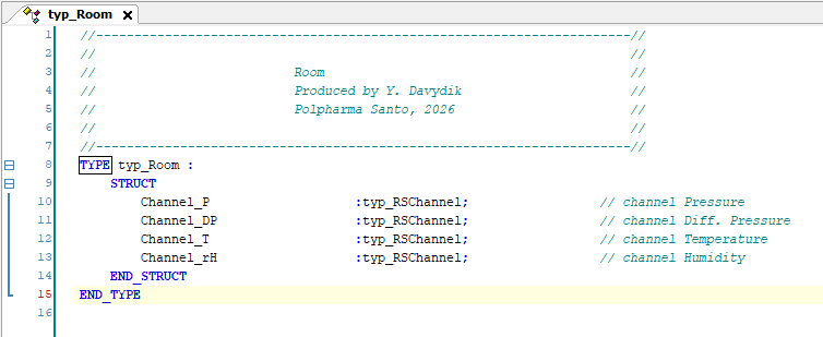 Figure 3. Definition of DUT typ_Room