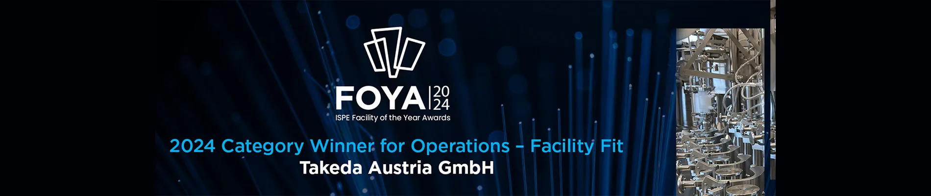 2024 ISPE FOYA Category Winner for Operations