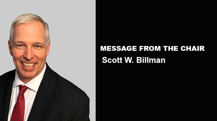 Message From the Chair: Scott W. Billman